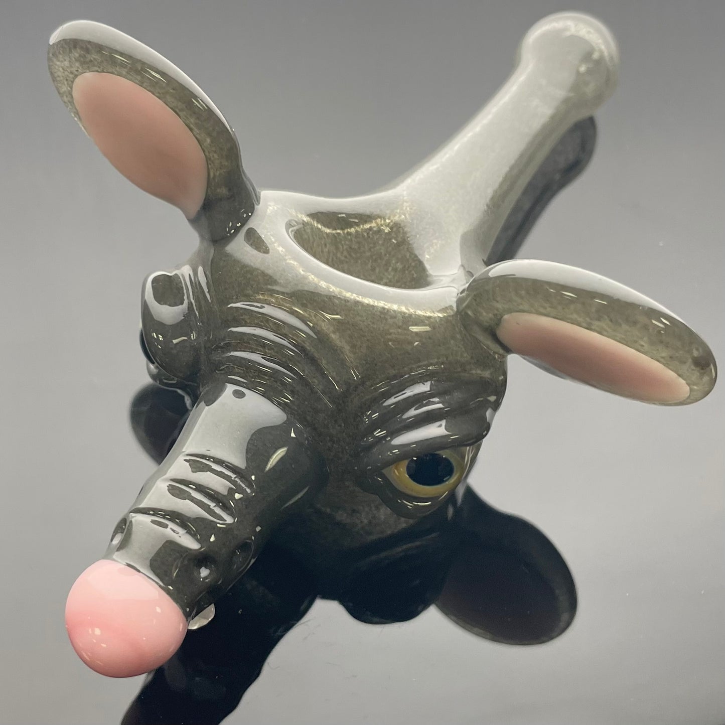 Vagabond Glass 6.5” Sculpted Rat Hand Pipe