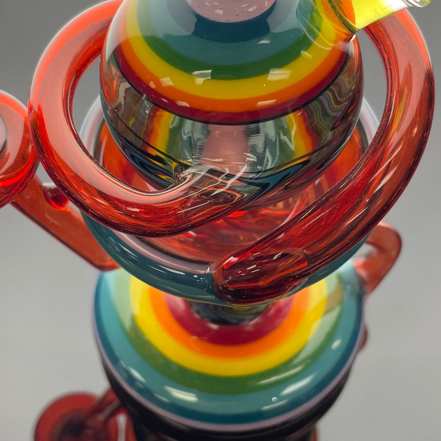 Korey Cotnam Worked Rainbow WigWag Hydracycler w/ Opal Coin