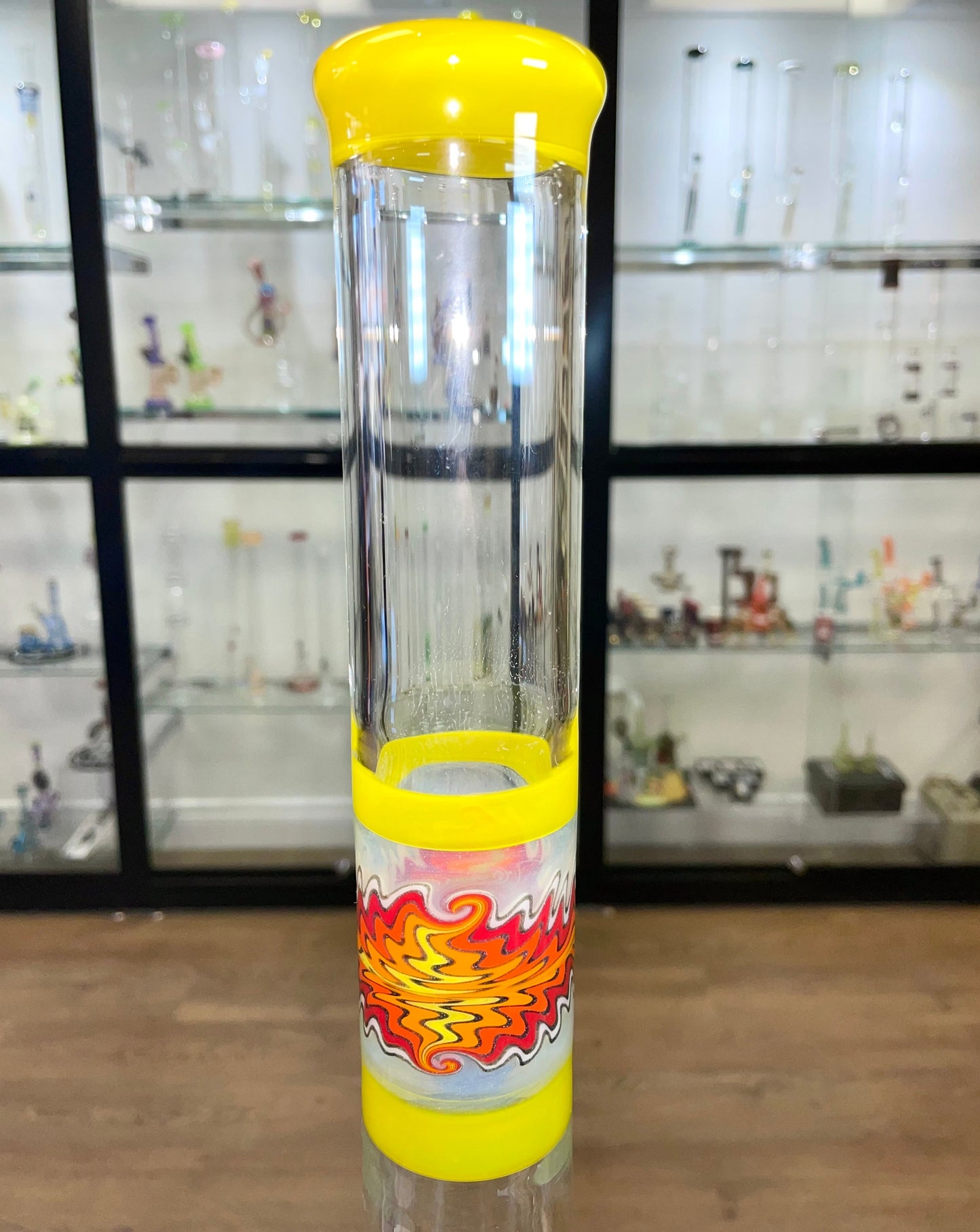 Gore Glass 20.5" 44mm Worked Section Dual Stem Straight Tube B