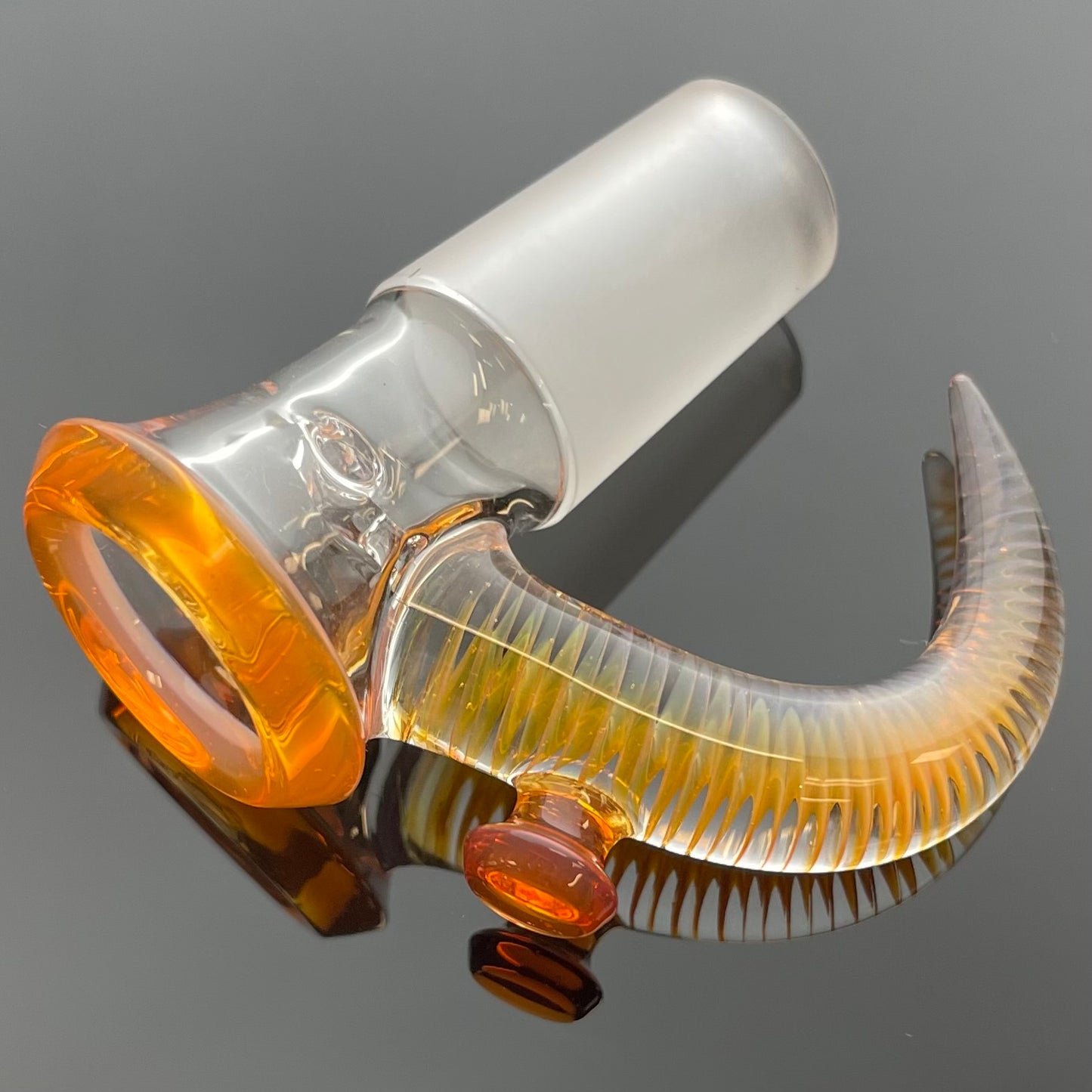 Jamms Clear Base Bowl w/ Colour Lip & Cane 18mm 4 Hole