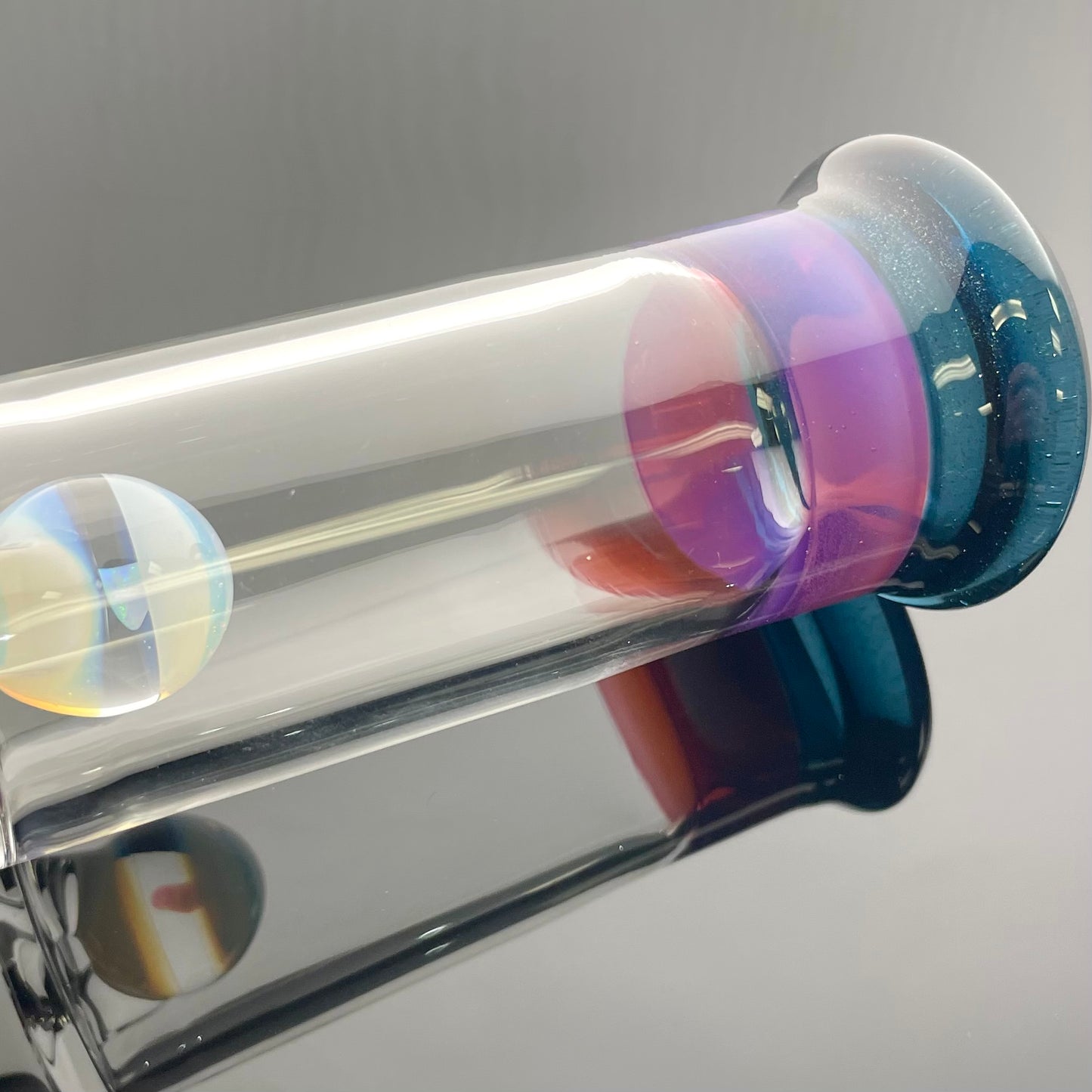 Green Belt Worked Marble Guard Tube + Bowl Set w/ 3 Opals