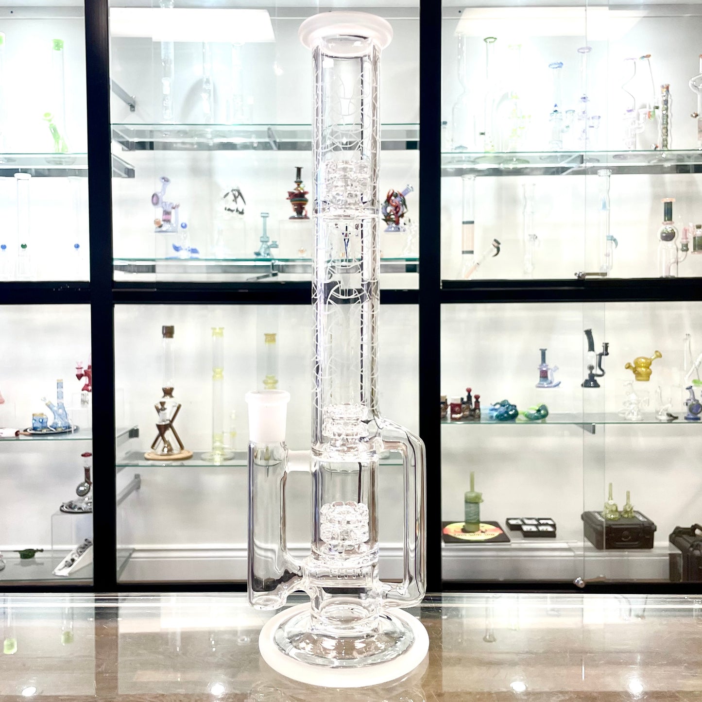 Gnob Glass 38mm Treecycler w/ Sandblasting - #15