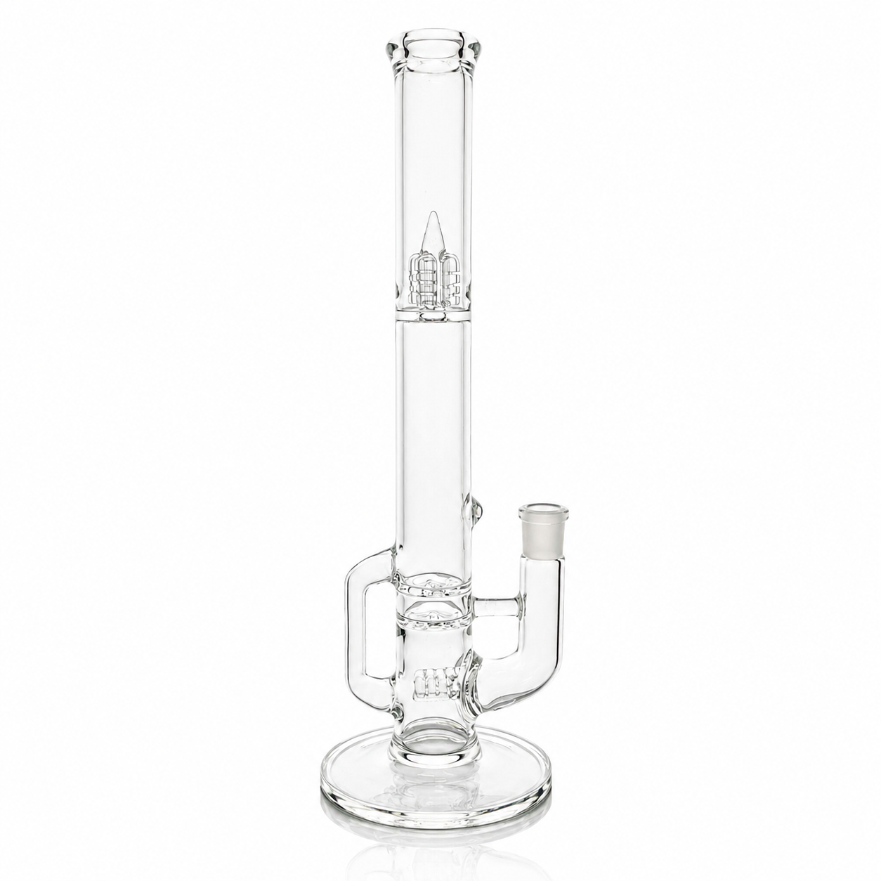 Green Belt Clear Blooper Stemline Tube w/ Drain, Opal & Inverted 4