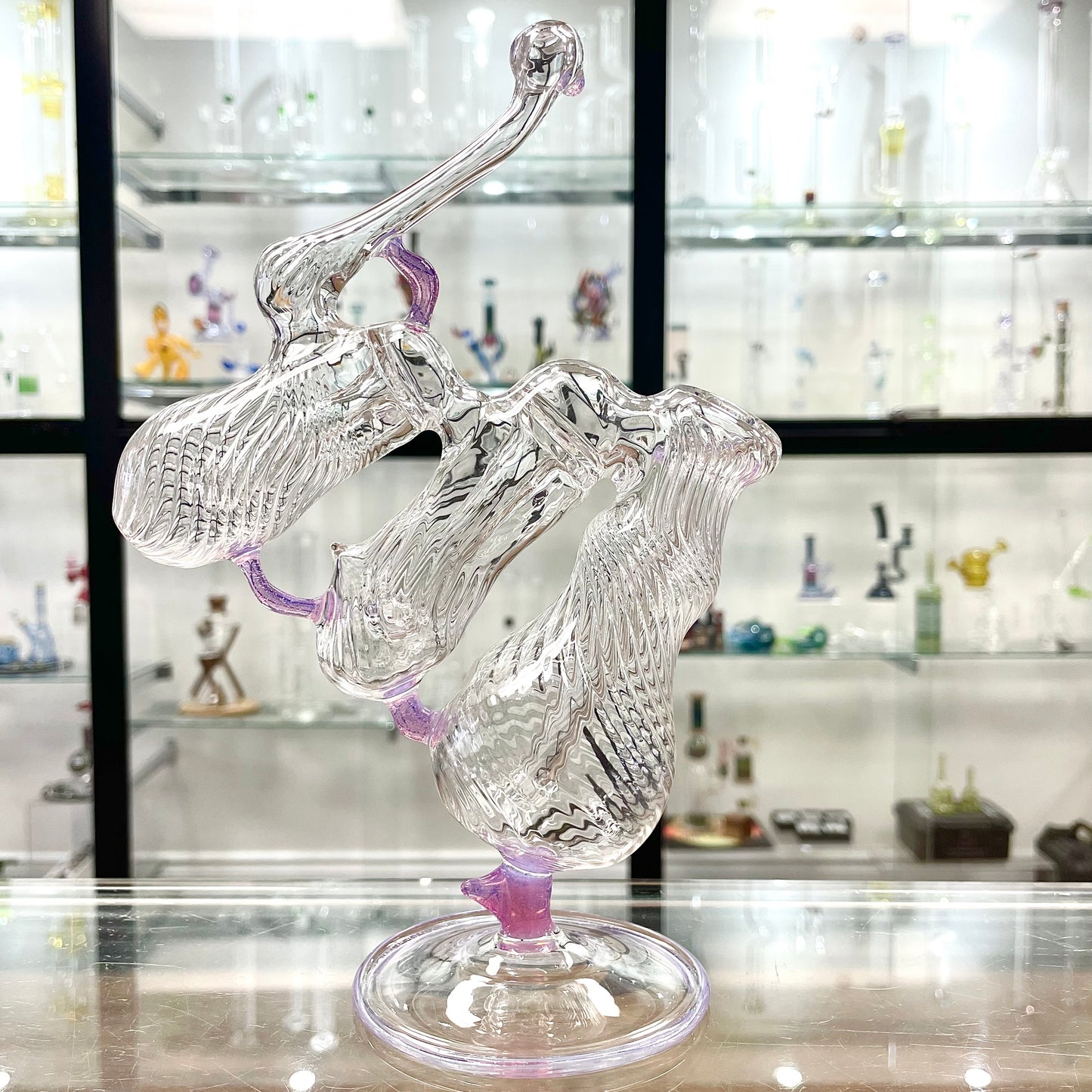 Gibson's Triple Bubbler w/ Pink Slyme Accents