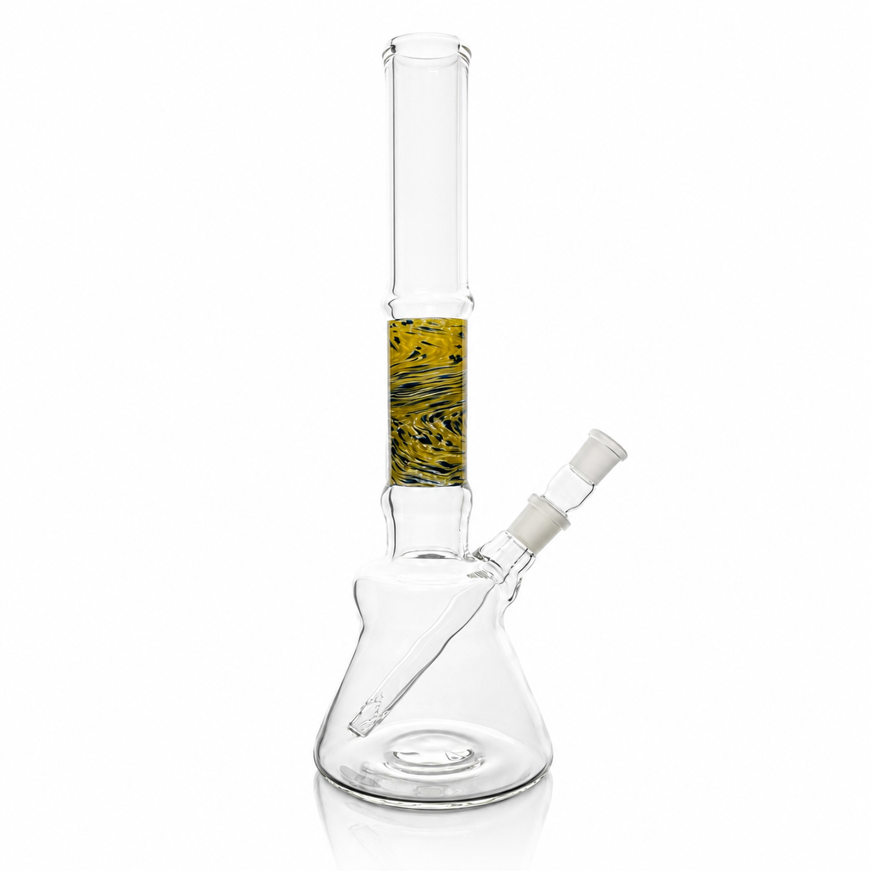 Mastah Glass Heavy Walled Beaker with Frit Section w/ 18mm-18mm Stem