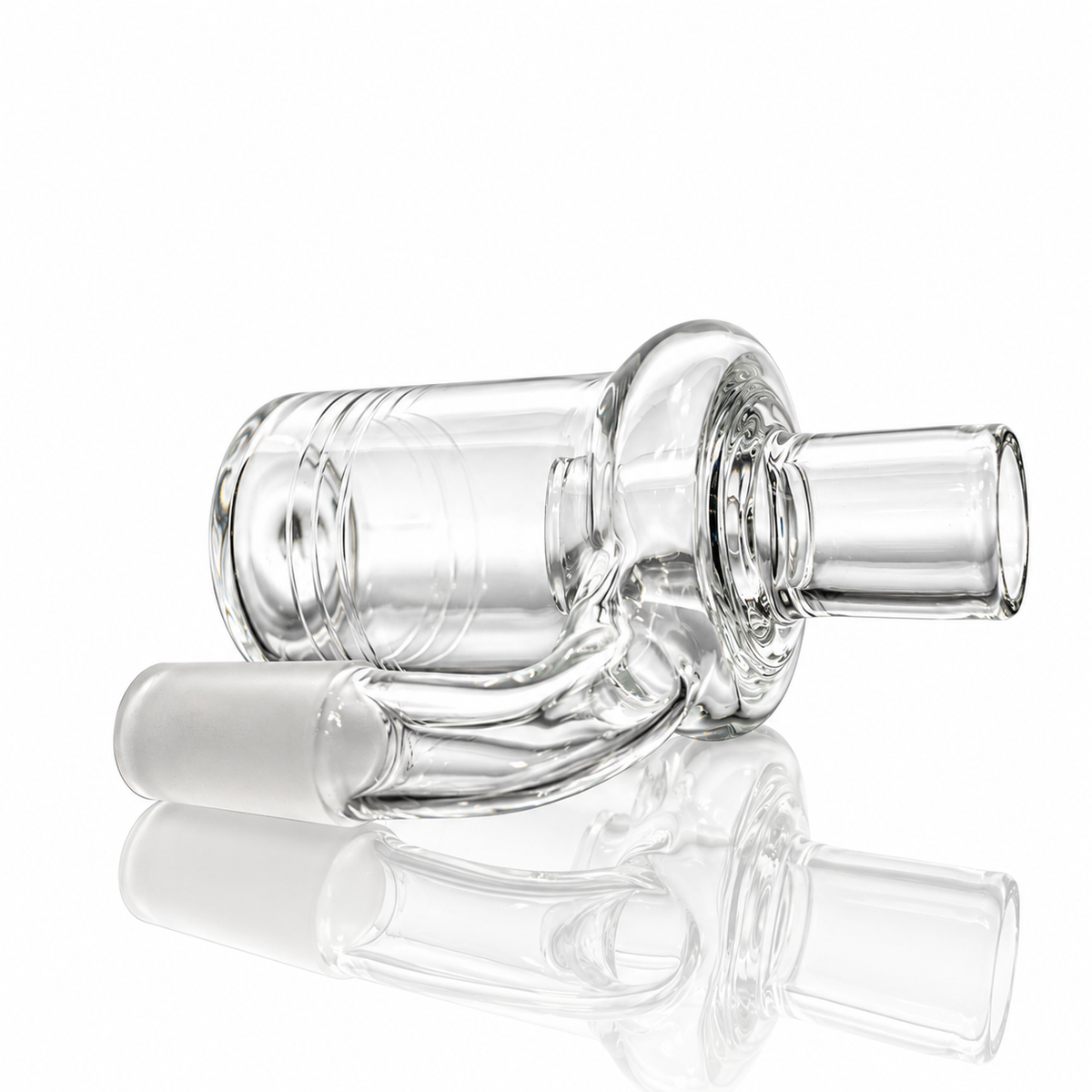 Mastah Glass 18mm/18mm 90 Degree Dry Ash Catcher w/ Handmade Joint
