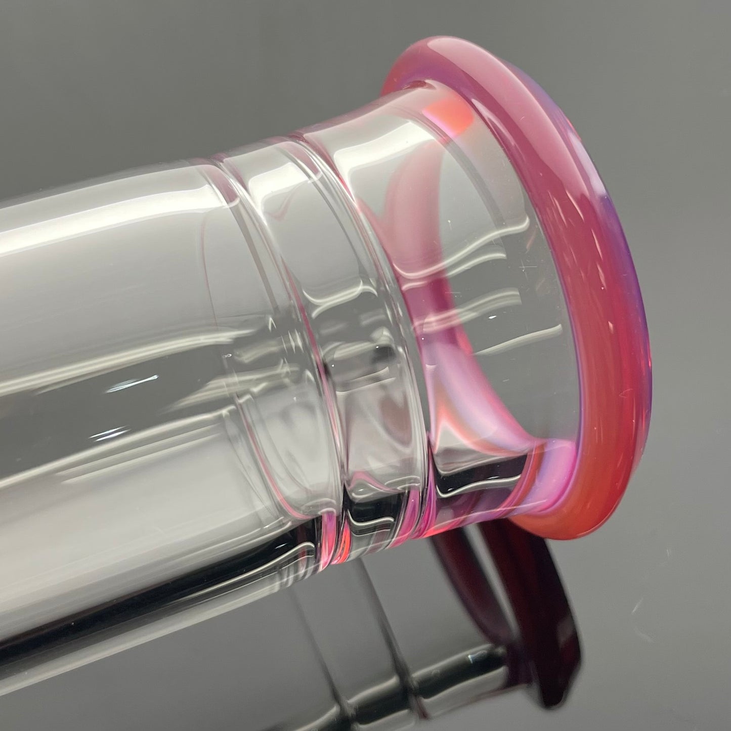 Jamms Fully Accented Natty Perc Straight Tube w/ Colour Band - Telemagenta