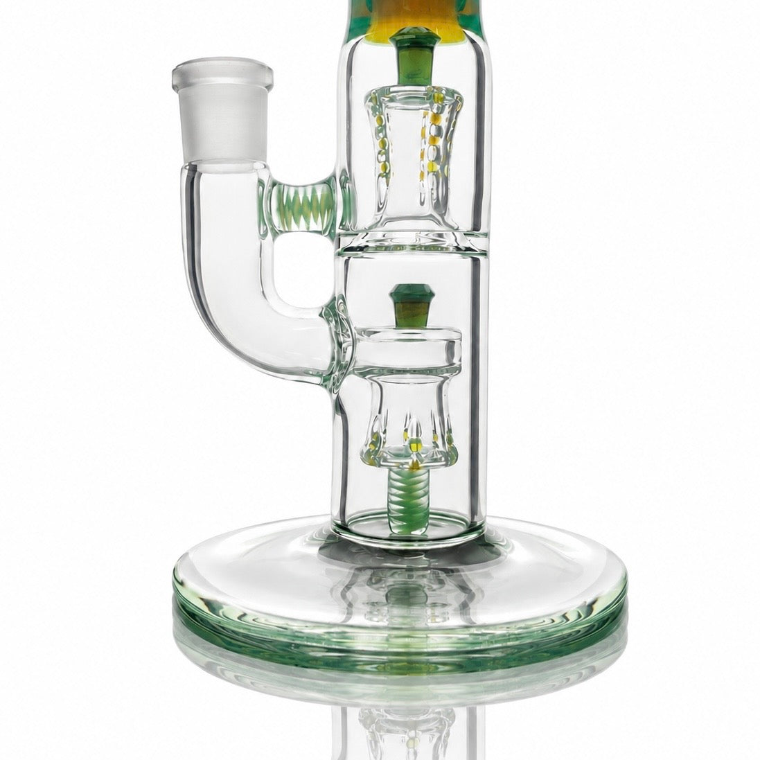 Jamms Full Accent Double Diamond Tube w/ 2 Colour Bands & Restriction - Green Energy