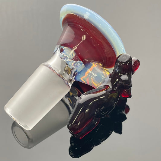 Red Heady x Beccalicious Blue phoenix & Glopal 18mm 4 Hole Babe Bowl