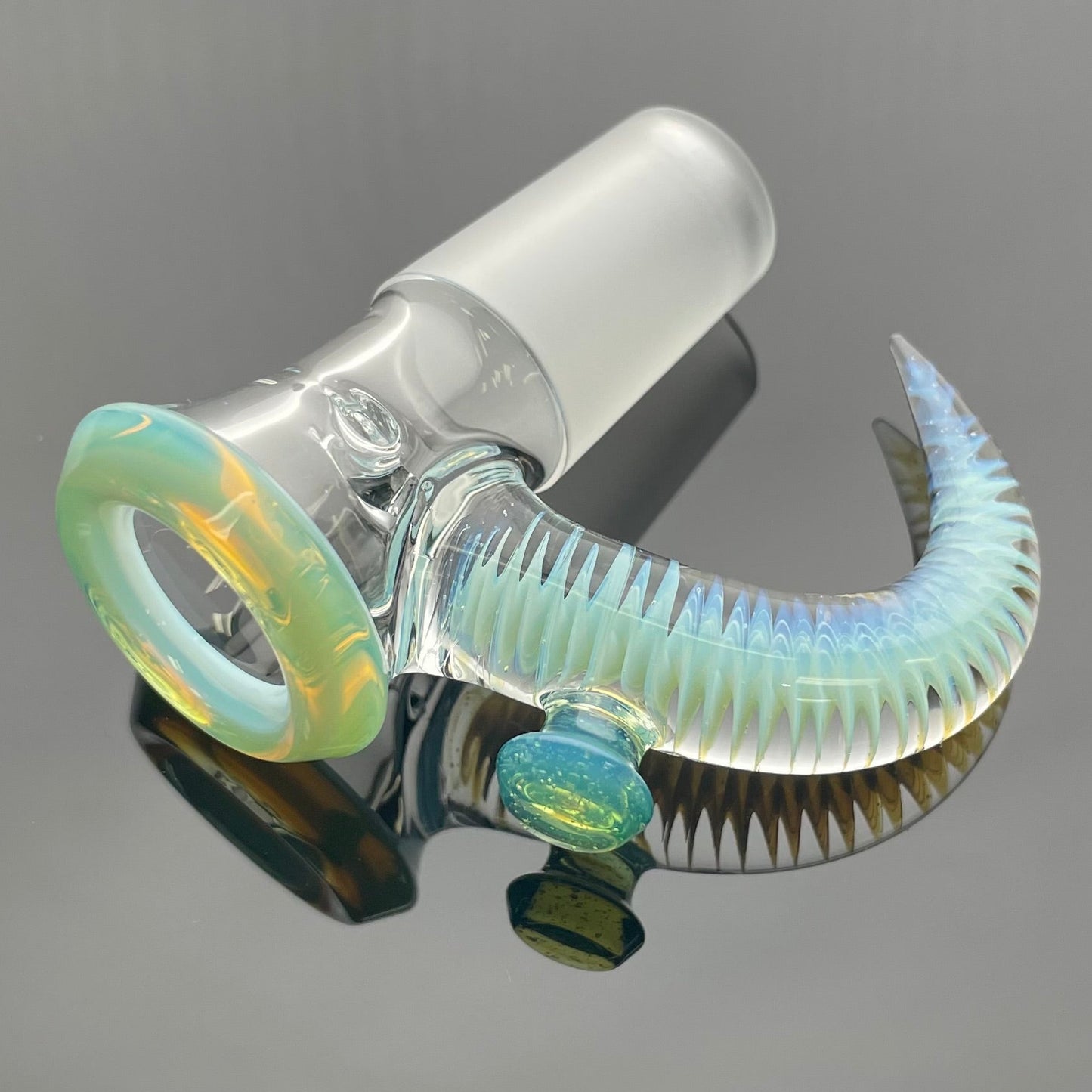 Jamms Clear Base Bowl w/ Colour Lip & Cane 18mm 4 Hole