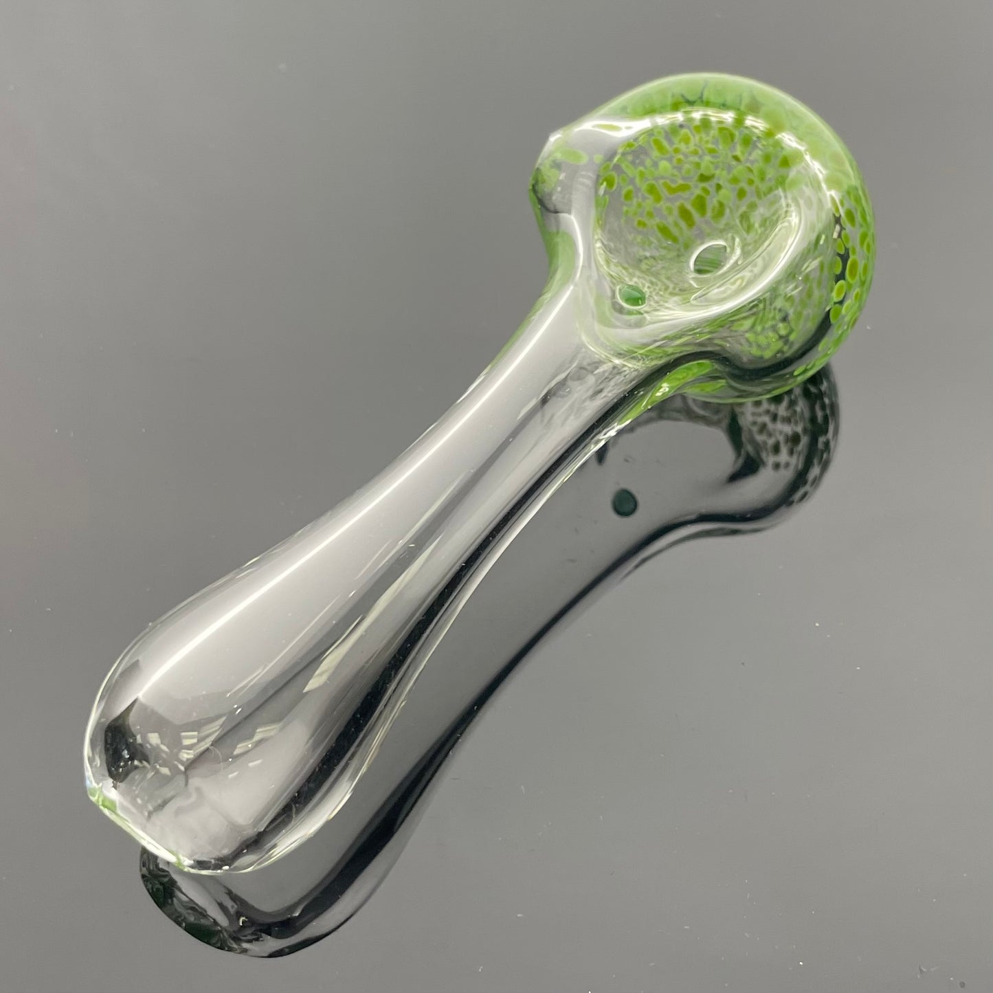 Skullfish 3.5" Clear Pipe w/ Frit Colour Accents