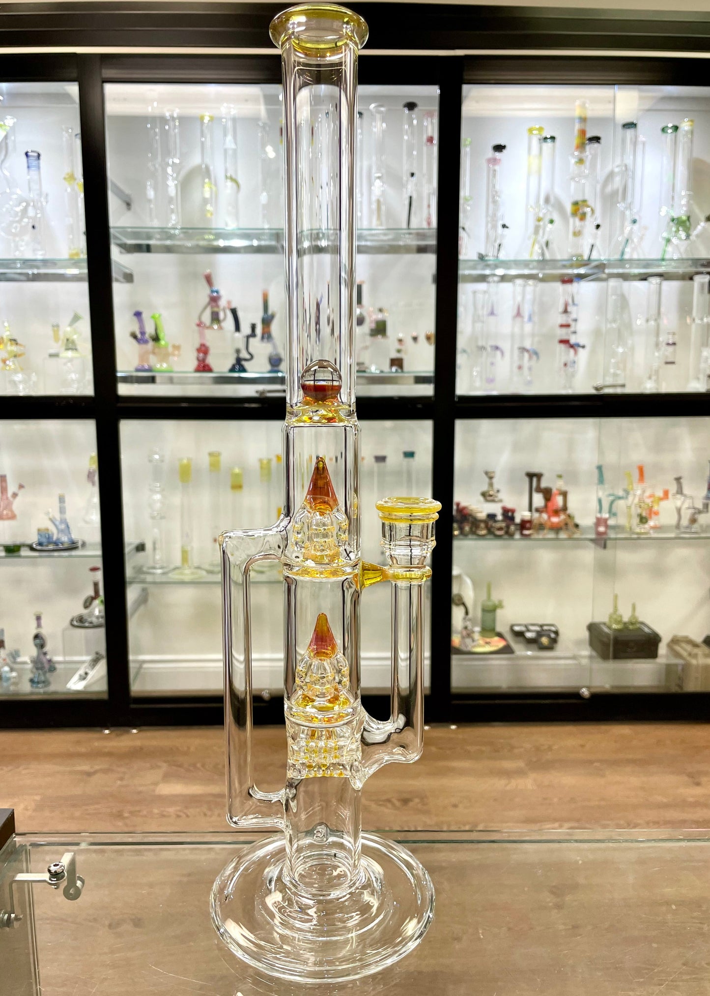 Blazed 44mm 3 Line Tree Tube w/ Inv 4 & Opal - NS Yellow