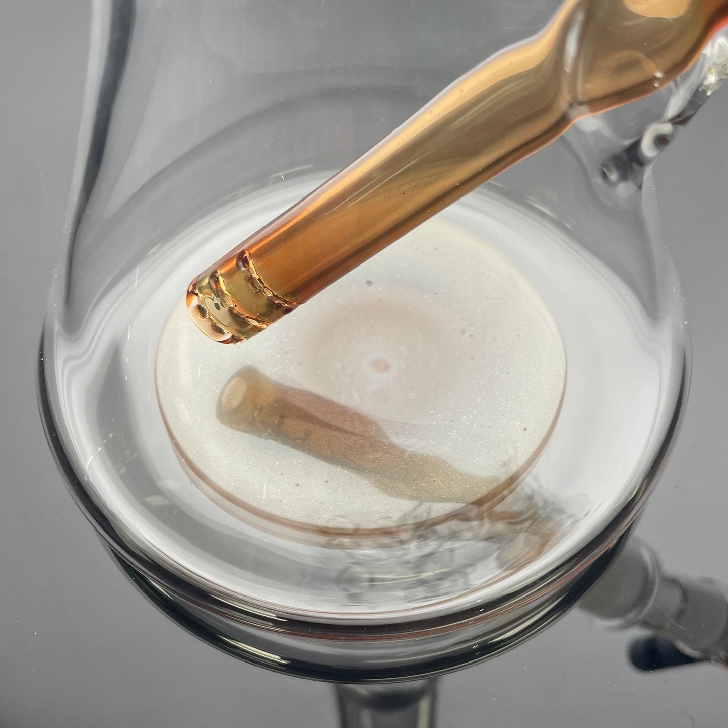 Green Belt Colour Accented Beaker - Moist Raspberry over Exp. Bronze Pearl