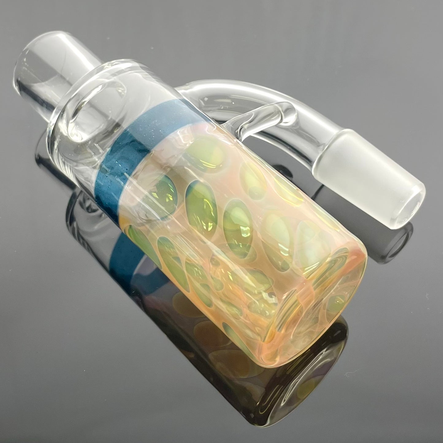 Low Tide Lampwork 18mm 90 Fumed Ash Catcher w/Band