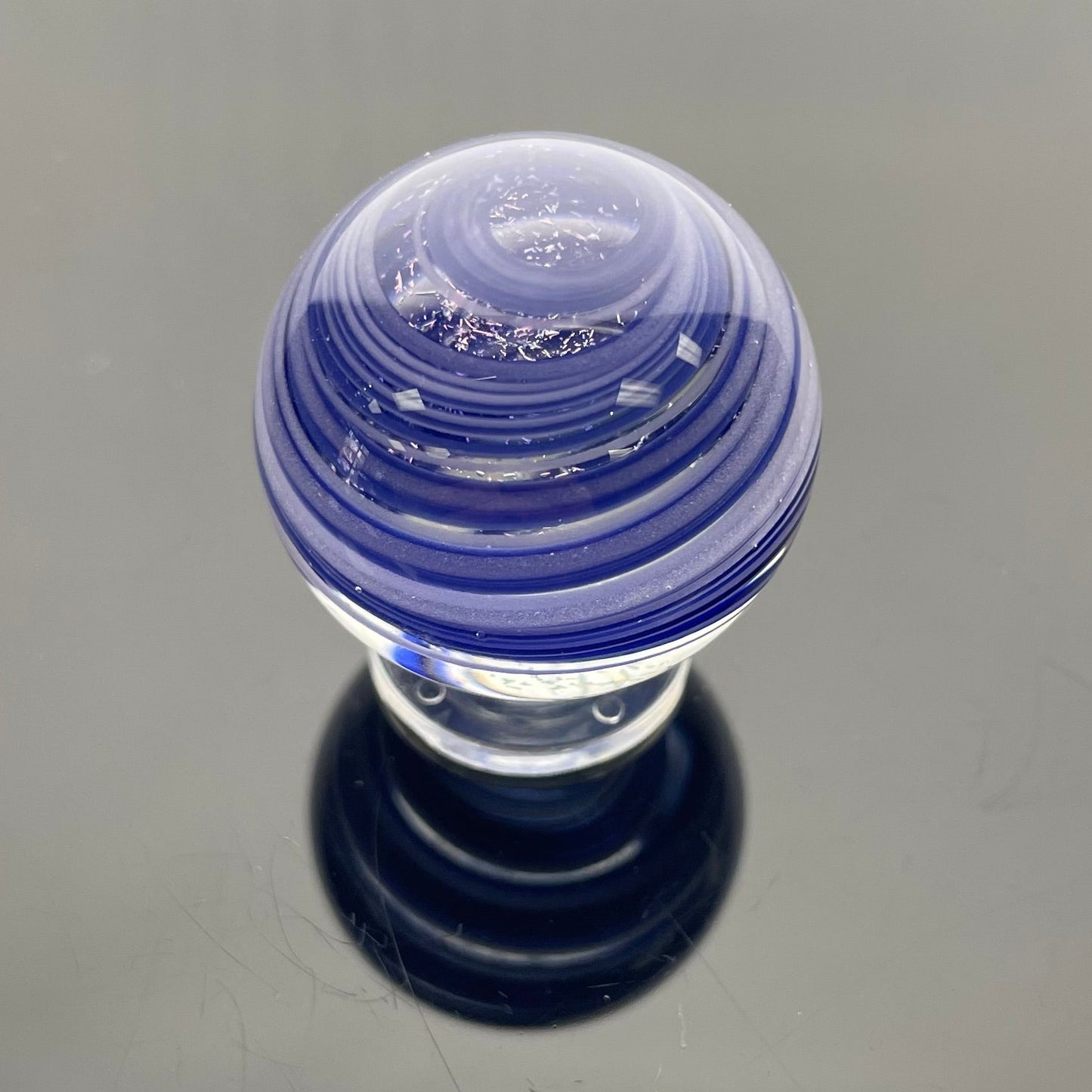 Shine Pipes 30mm Purple Dichro Marble Carb Cap