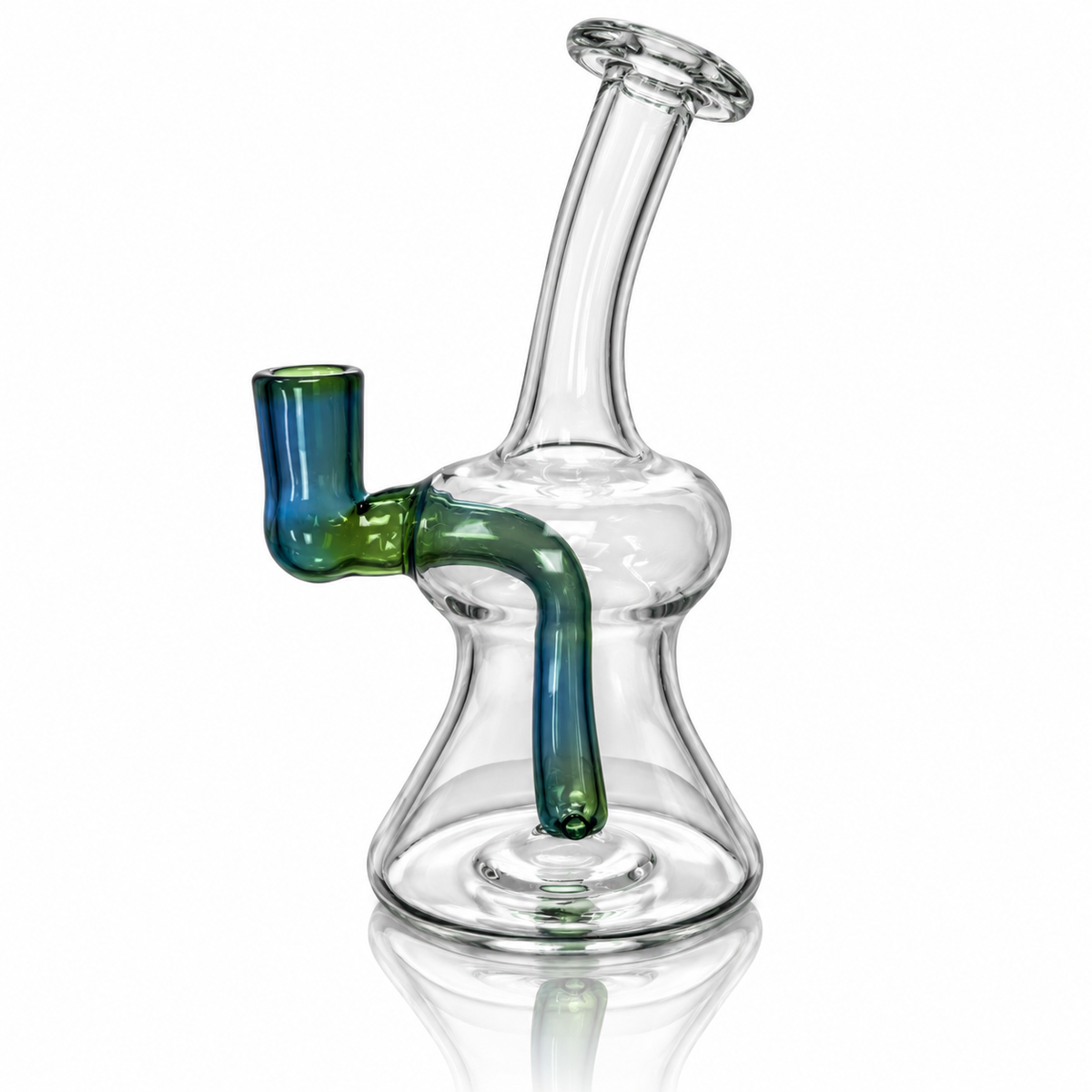 Mastah Glass 14mm Colour Accented Plumber Mini Tube