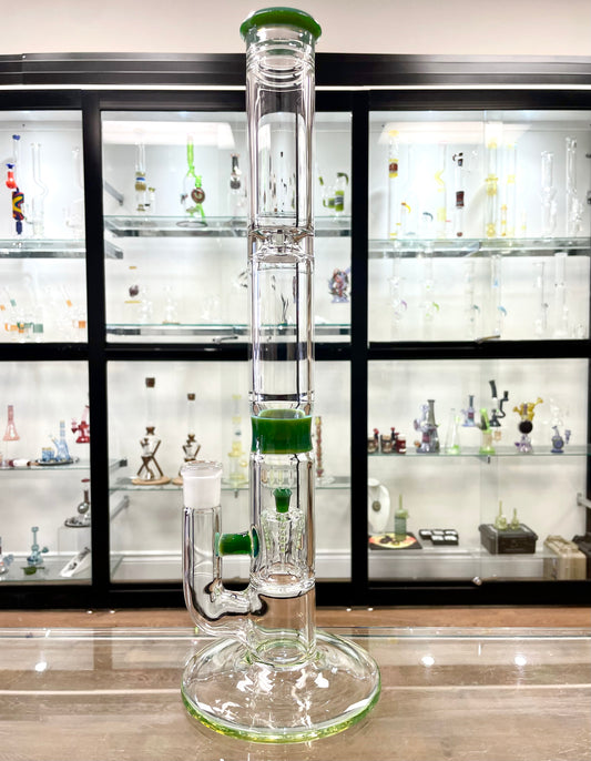 Jamms Natty Perc Straight Tube - Green Energy w/ Colour Restriction Band