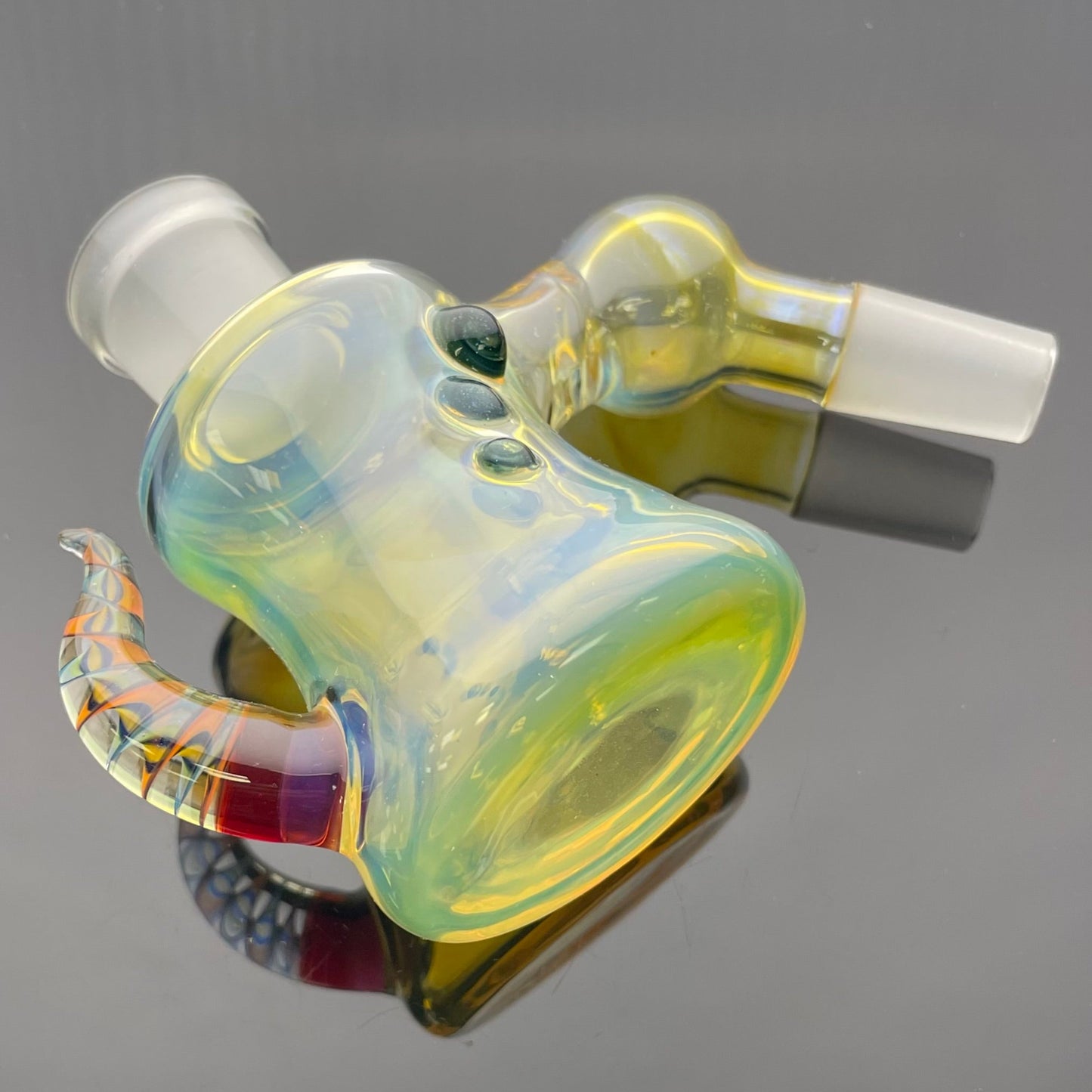 Mooks Glass 14mm 45 Male to 18mm Female Fumed Ash Catcher