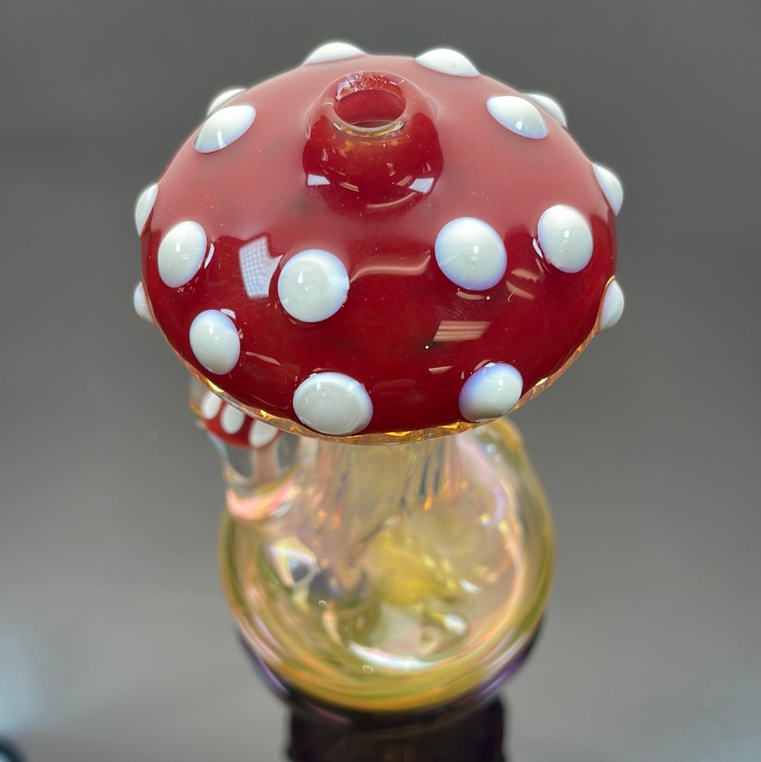 Eckardt Glass Fumed Mushroom Stand Up Pipe