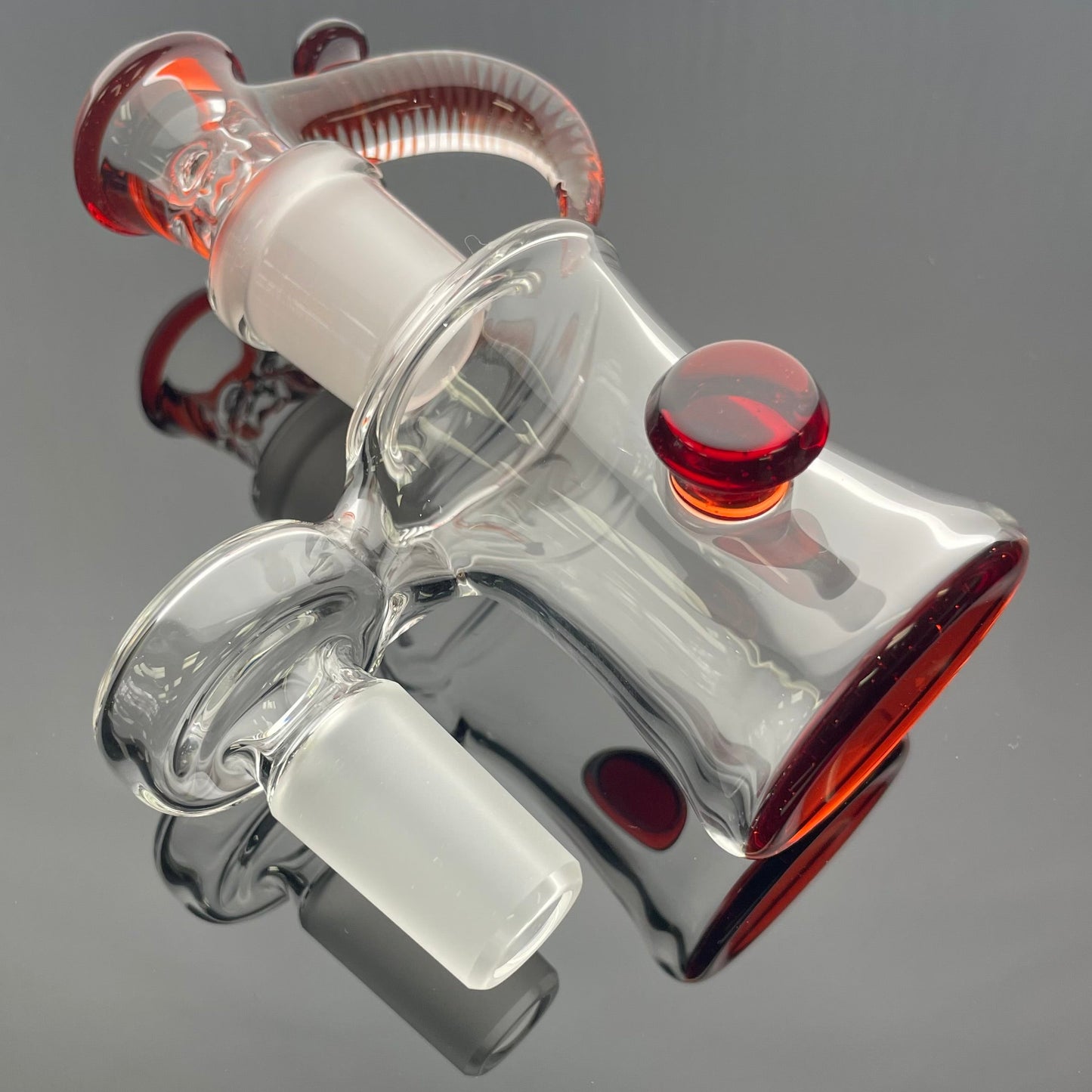 Jamms Clear/Colour Economy Style Ash Catcher Sets 18mm 90 w/ Matching 4 Hole Bowl