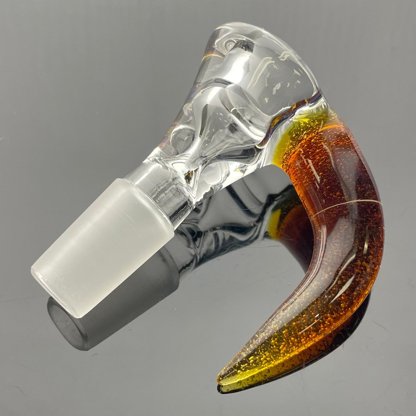 Green Belt Clear Horn Bowl 14mm 1 Hole