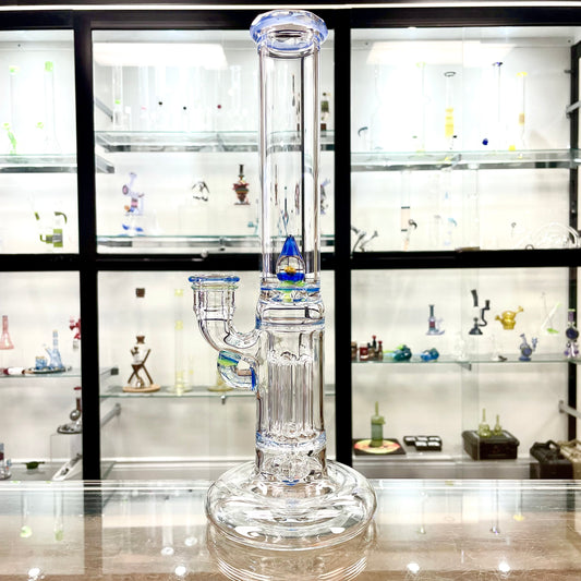 Blazed Mini Pillar Tube w/ Double Bore Straight Neck & Hollow Foot - Mystique