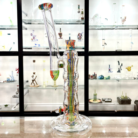 Blazed Worked King Bubbler - Unicorn Poop