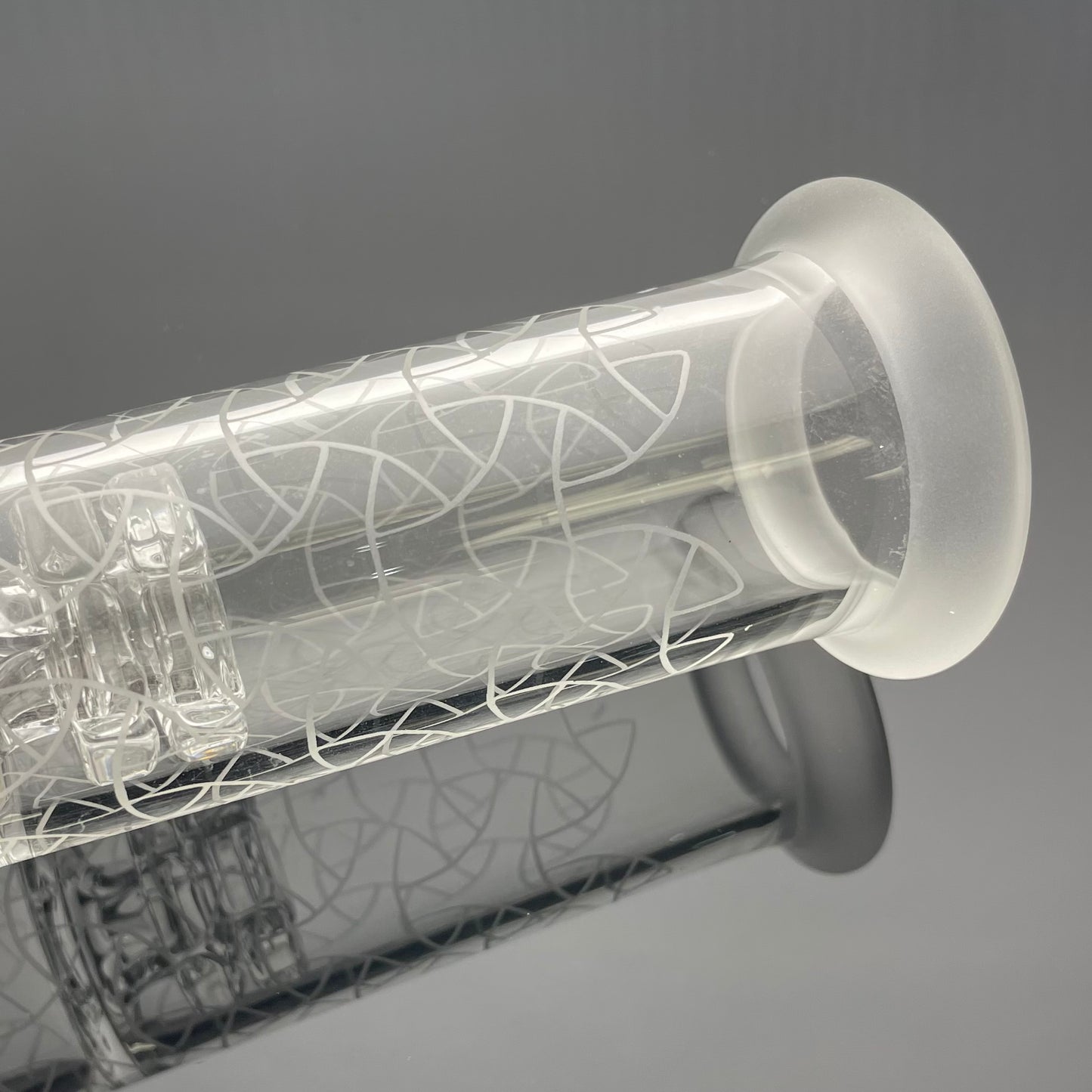 Gnob Glass 38mm Treecycler w/ Sandblasting - #15