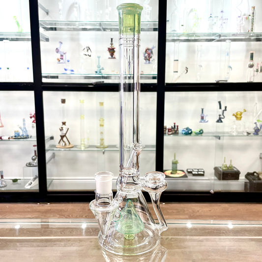 Discobox Colour Accented Fixed Double Recycler Beaker - Sea Slyme