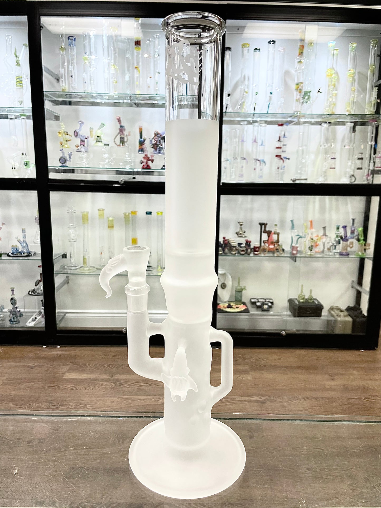 Kahuna Sandblasted Scalien Inline Recycler Straight Tube