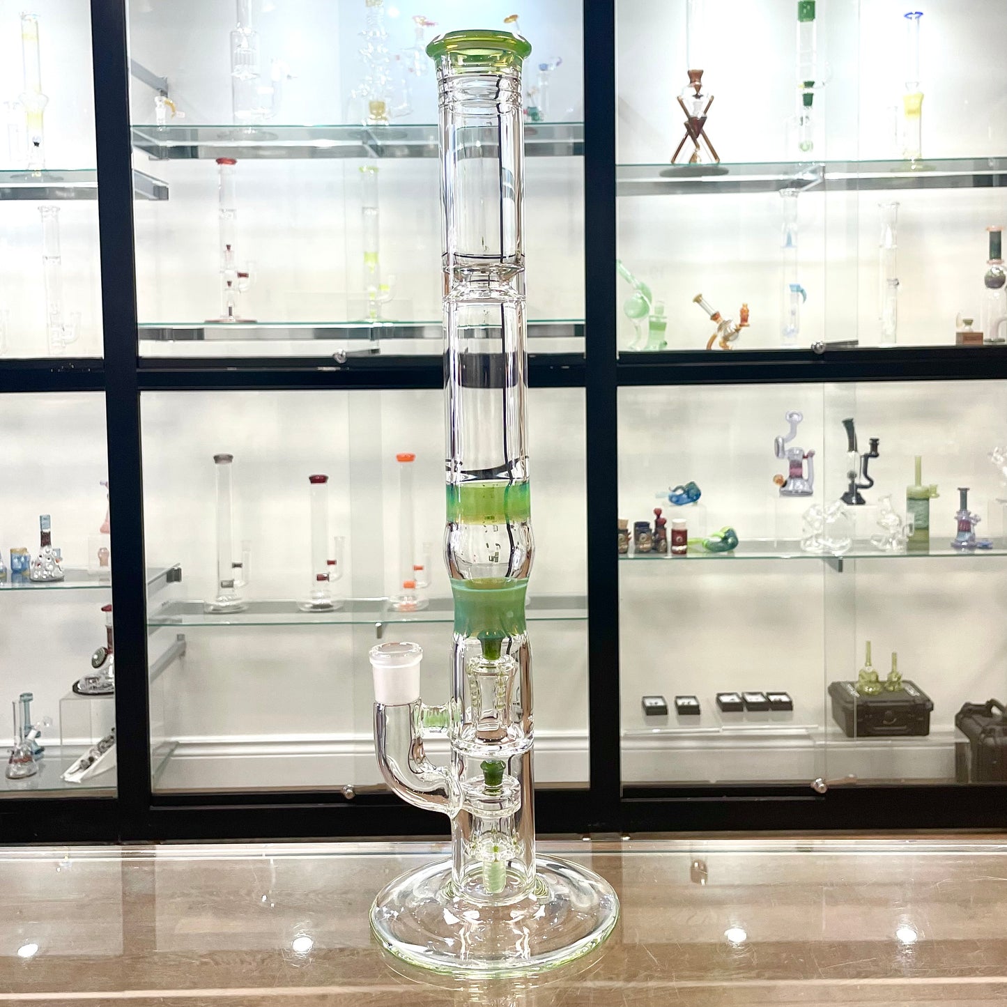 Jamms Full Accent Double Diamond Tube w/ 2 Colour Bands & Restriction - Green Energy