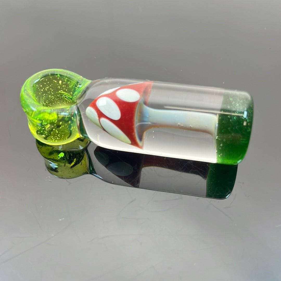 Eckardt Glass Amanita Mushroom Pendant