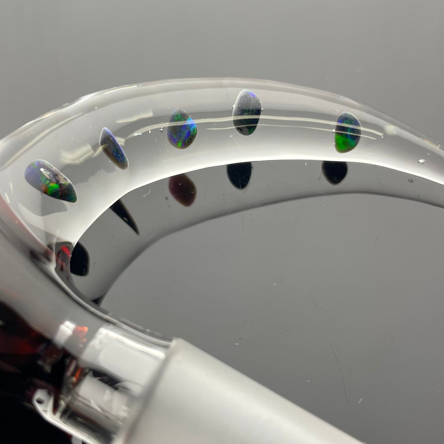 T-Rex 14mm 1 Hole Pomegranate Slide w/ 5 Opals