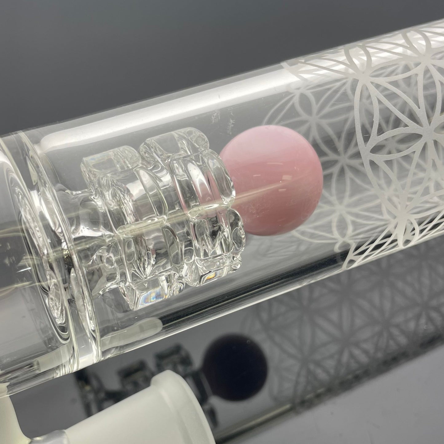 Gnob Glass 44mm 16.5" Reactor Stemline w/ Sandblasting - #4