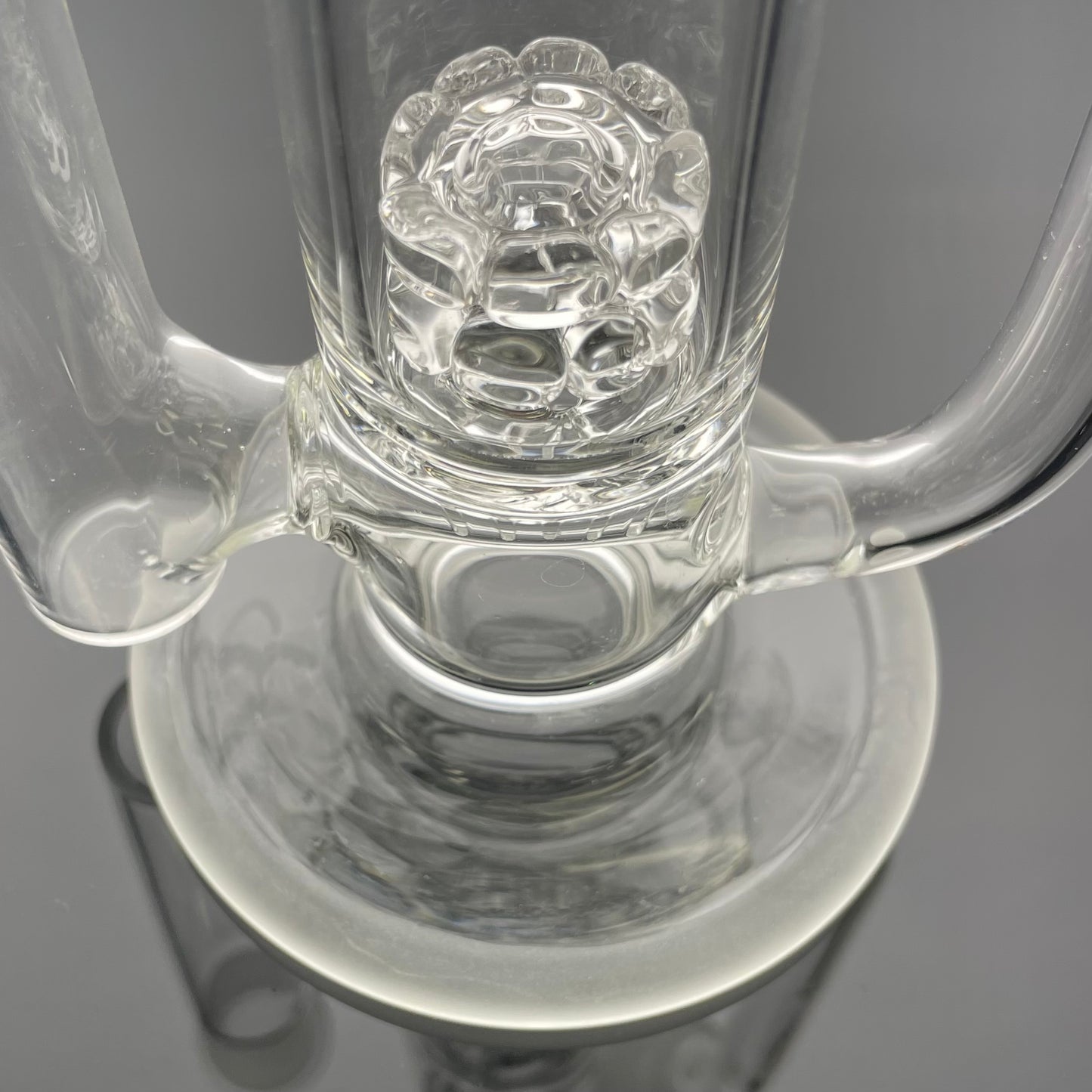 Gnob Glass Bent Neck Prototype Recycler w/ Sandblasting - #18