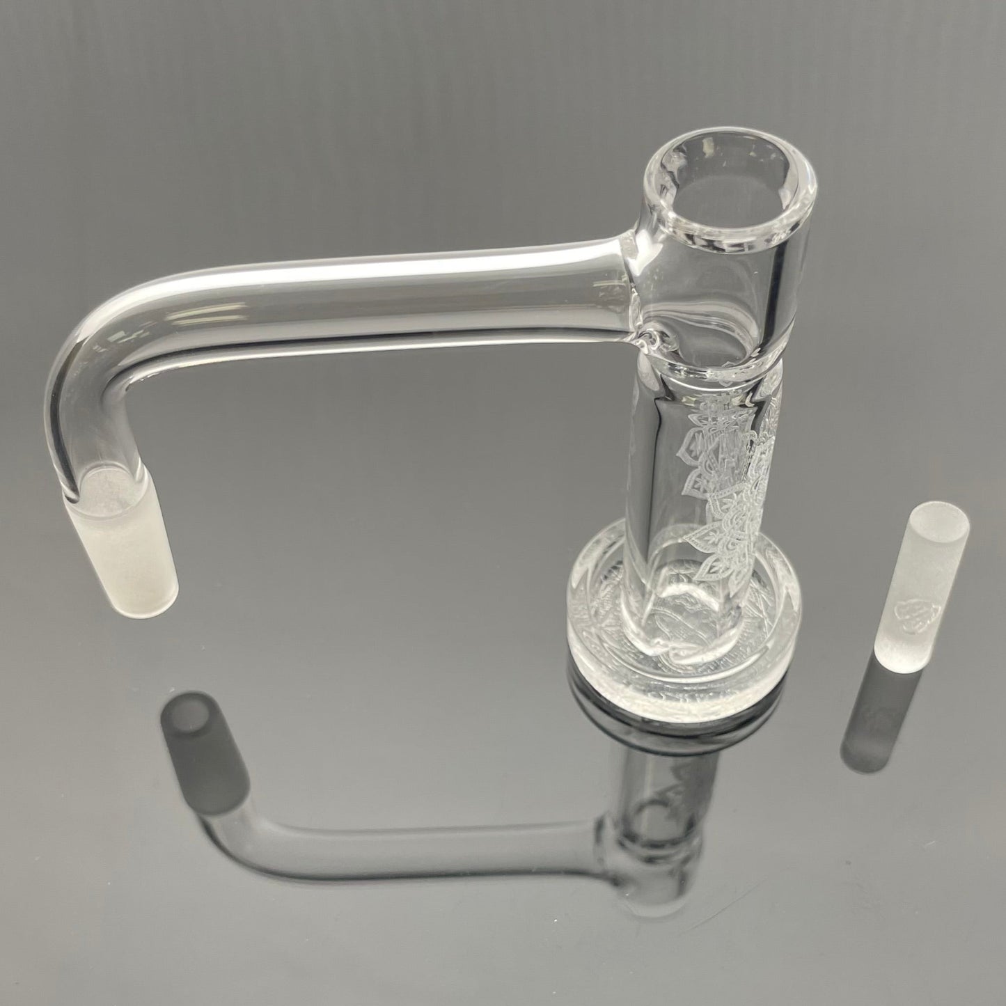 Eternal Quartz Terpguard Slurper - Herb Mandala w/ Lattice Pillar