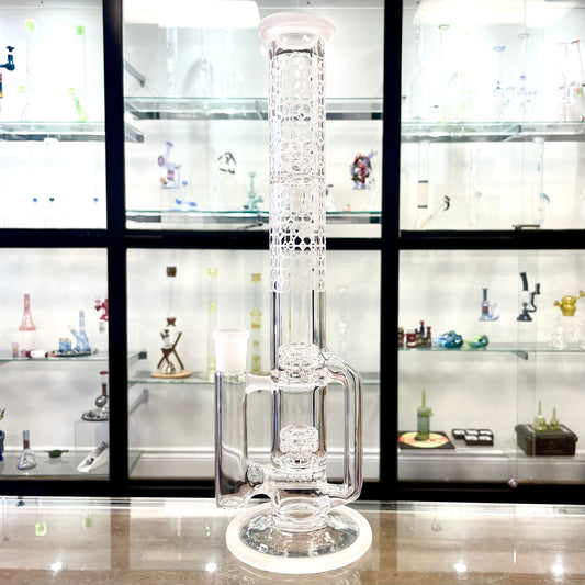 Gnob Glass 38mm Treecycler w/ Sandblasting - #14