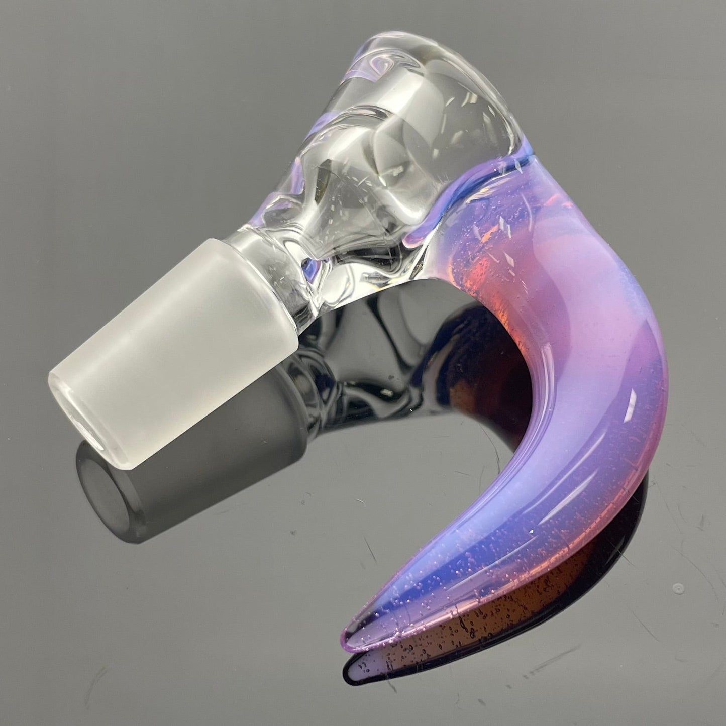 Green Belt Clear Horn Bowl 14mm 1 Hole