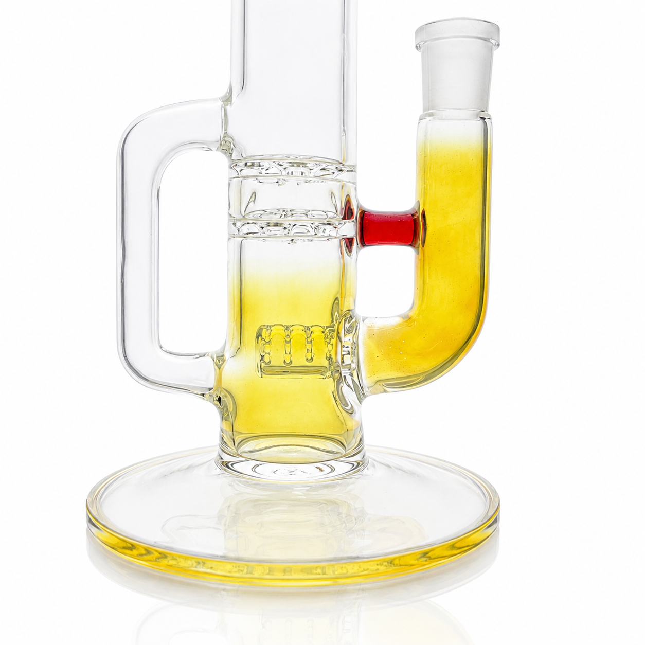 Green Belt Fume Blooper Stemline Tube w/ Drain