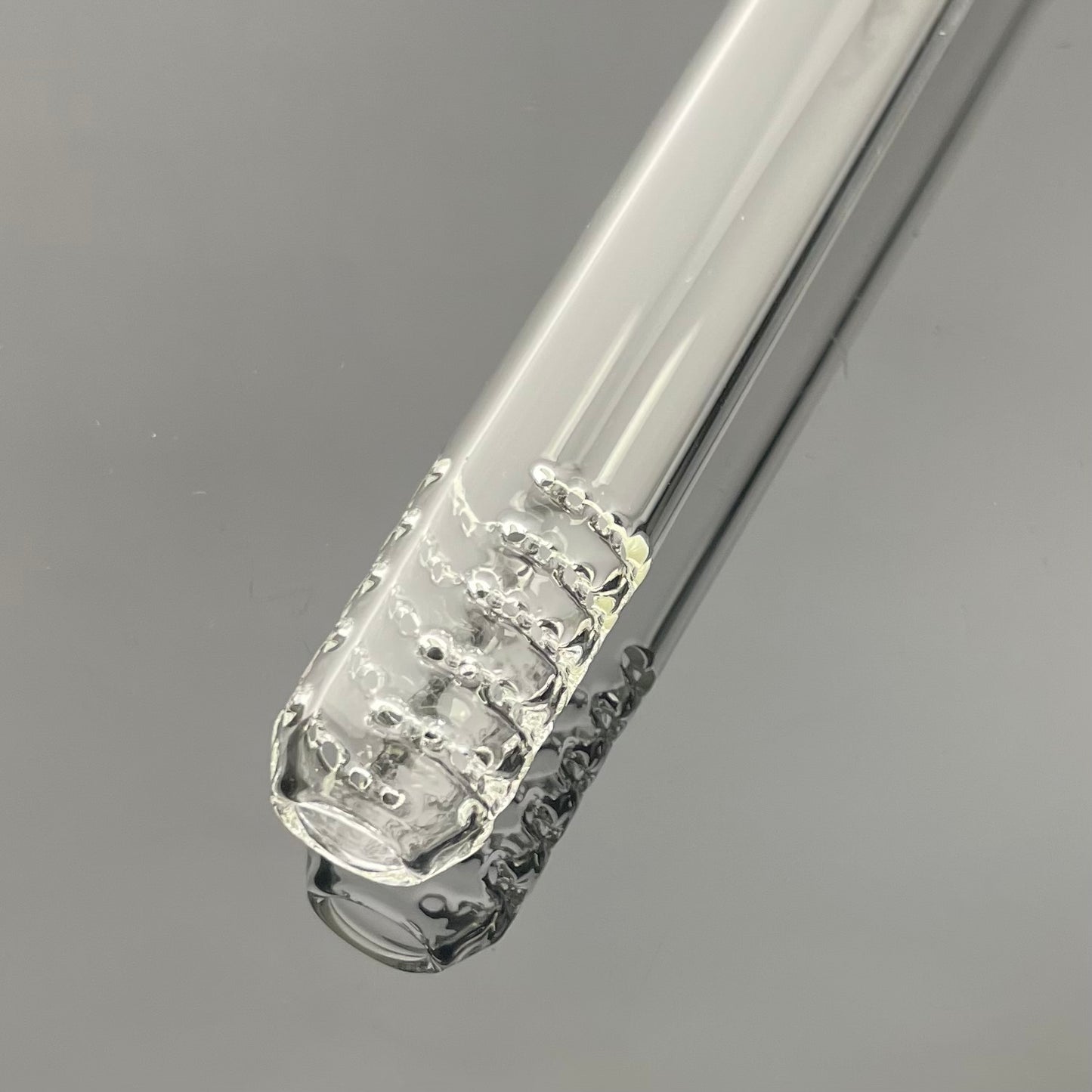 Red Heady Clear D.U.S.C. Recycling Tube w/ Lysergic Glass Art Downstem