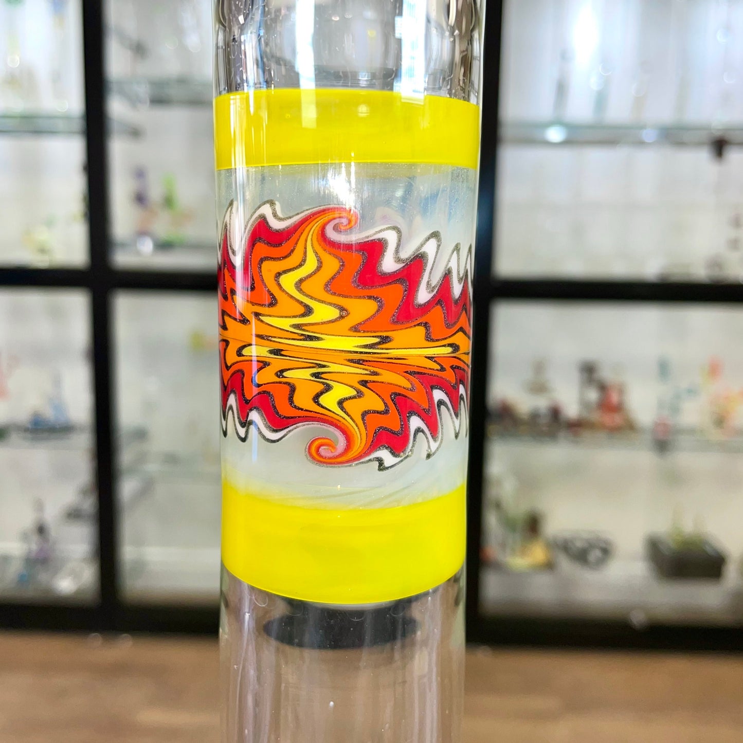 Gore Glass 20.5" 44mm Worked Section Dual Stem Straight Tube B