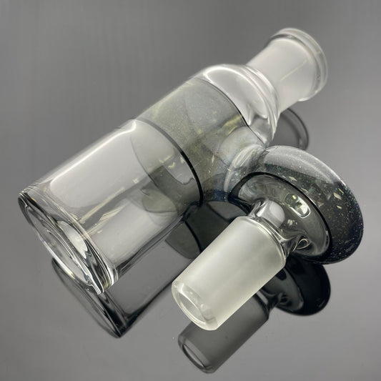 JHoney 18mm 90 Dry Ash Catcher - Crushed Opal w/ Opal