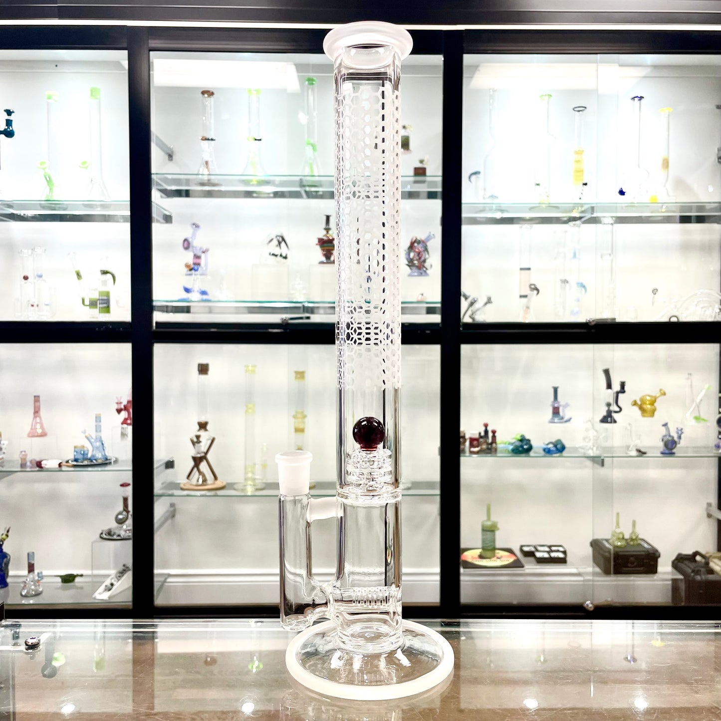 Gnob Glass 44mm 16.5" Reactor Stemline w/ Sandblasting - #5