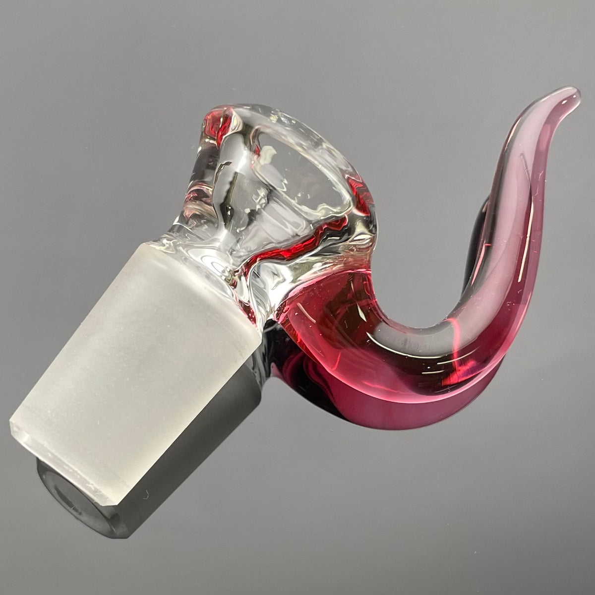 Discobox Clear Bowl w/ Horn 18mm 1 Hole