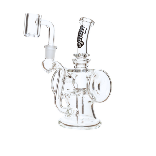 Haute 5" Dual Disc Recycler w/ 10mm Quartz Banger
