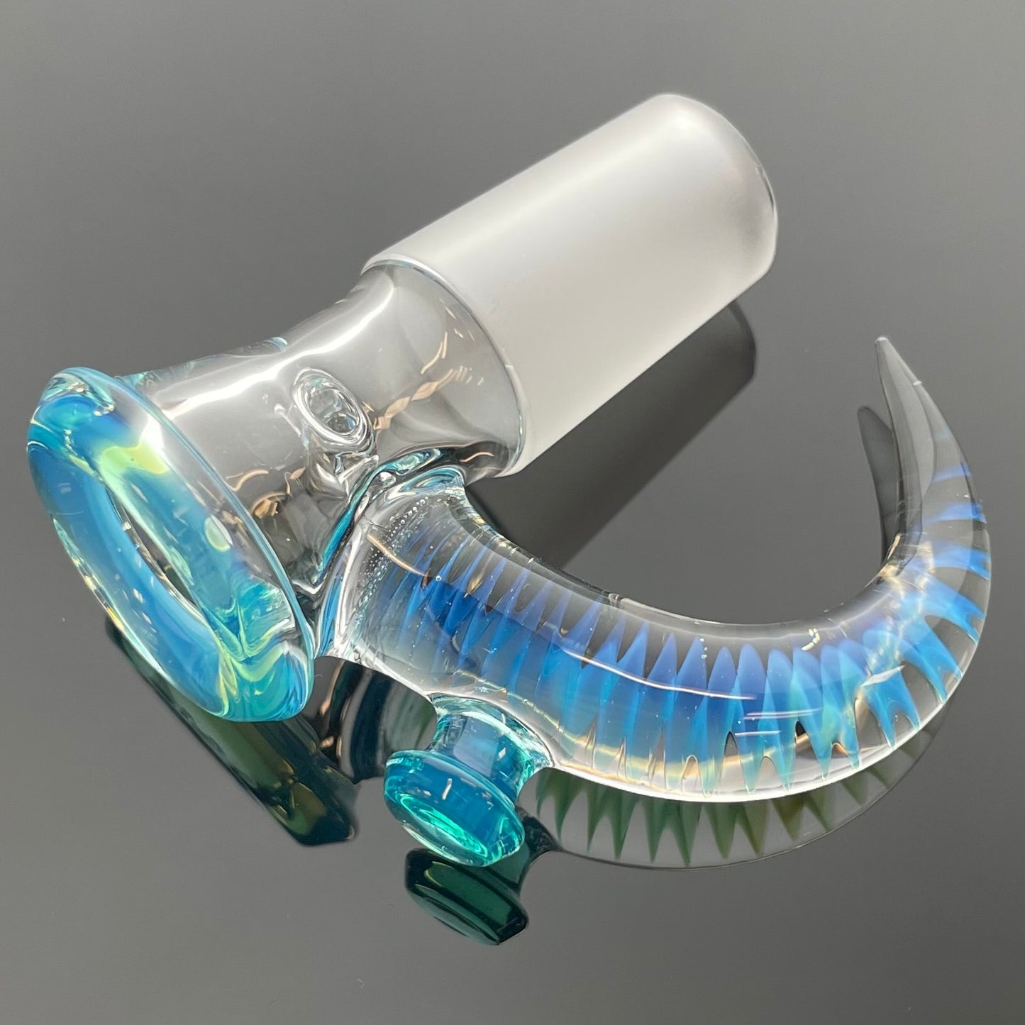 Jamms Clear Base Bowl w/ Colour Lip & Cane 18mm 4 Hole
