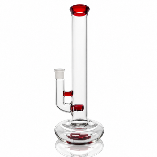 Green Belt Colour Accented Hollow Foot Stemline Tube - Pomegranate