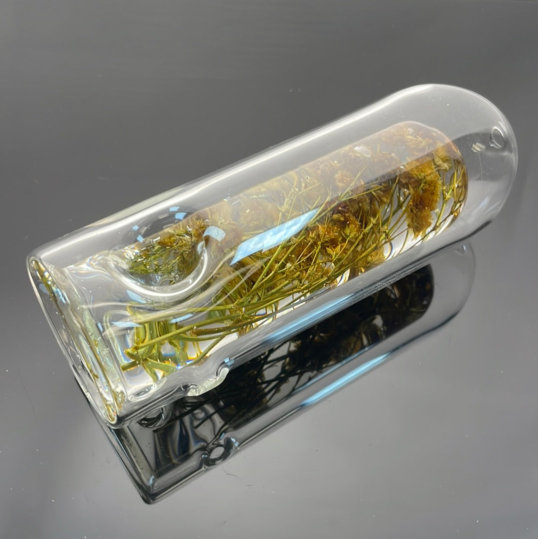 Wild Flower 5.25" Terrarium Style Glass Hand Pipe