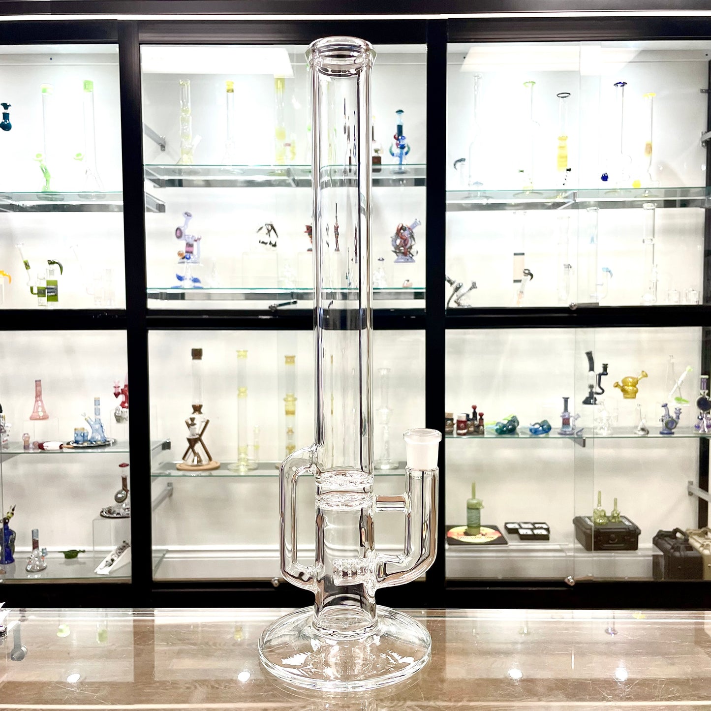 Green Belt Clear Blooper Stemline Tube w/ Drain