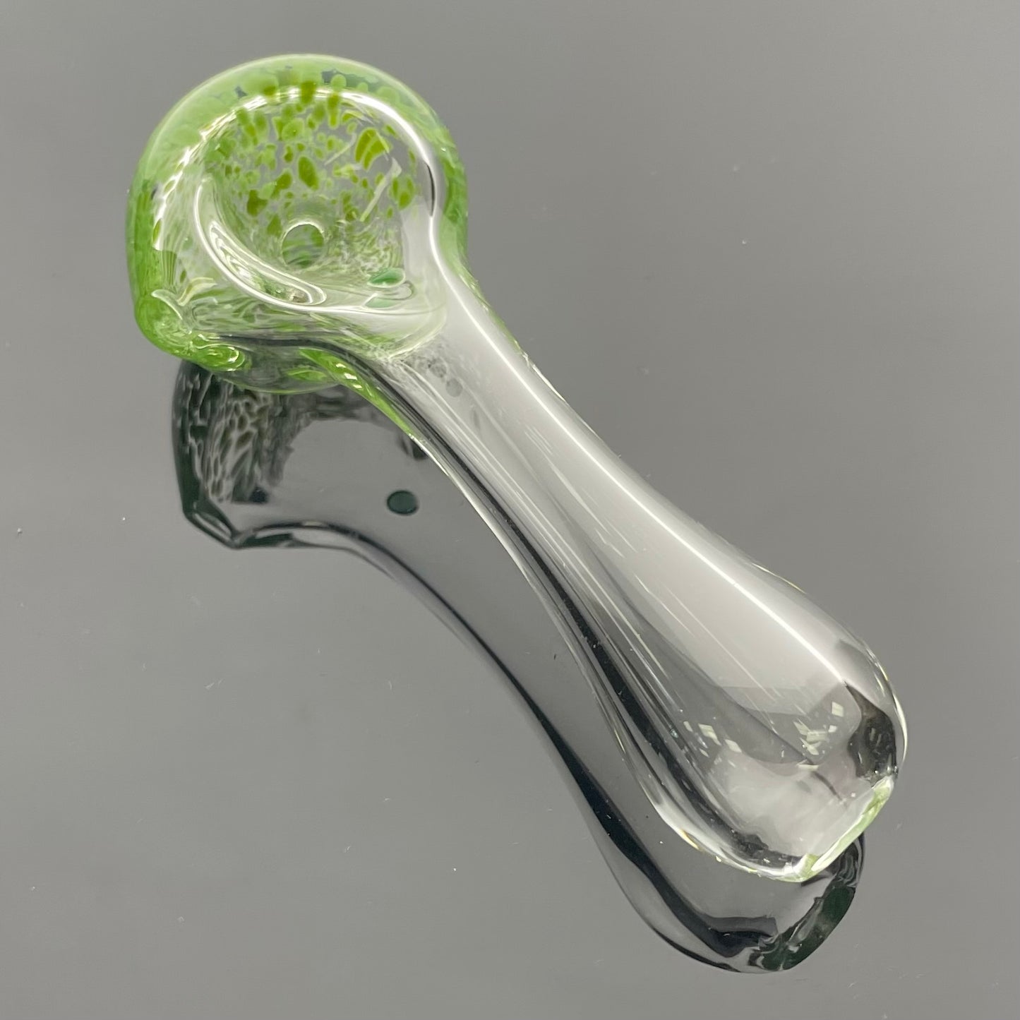 Skullfish 3.5" Clear Pipe w/ Frit Colour Accents